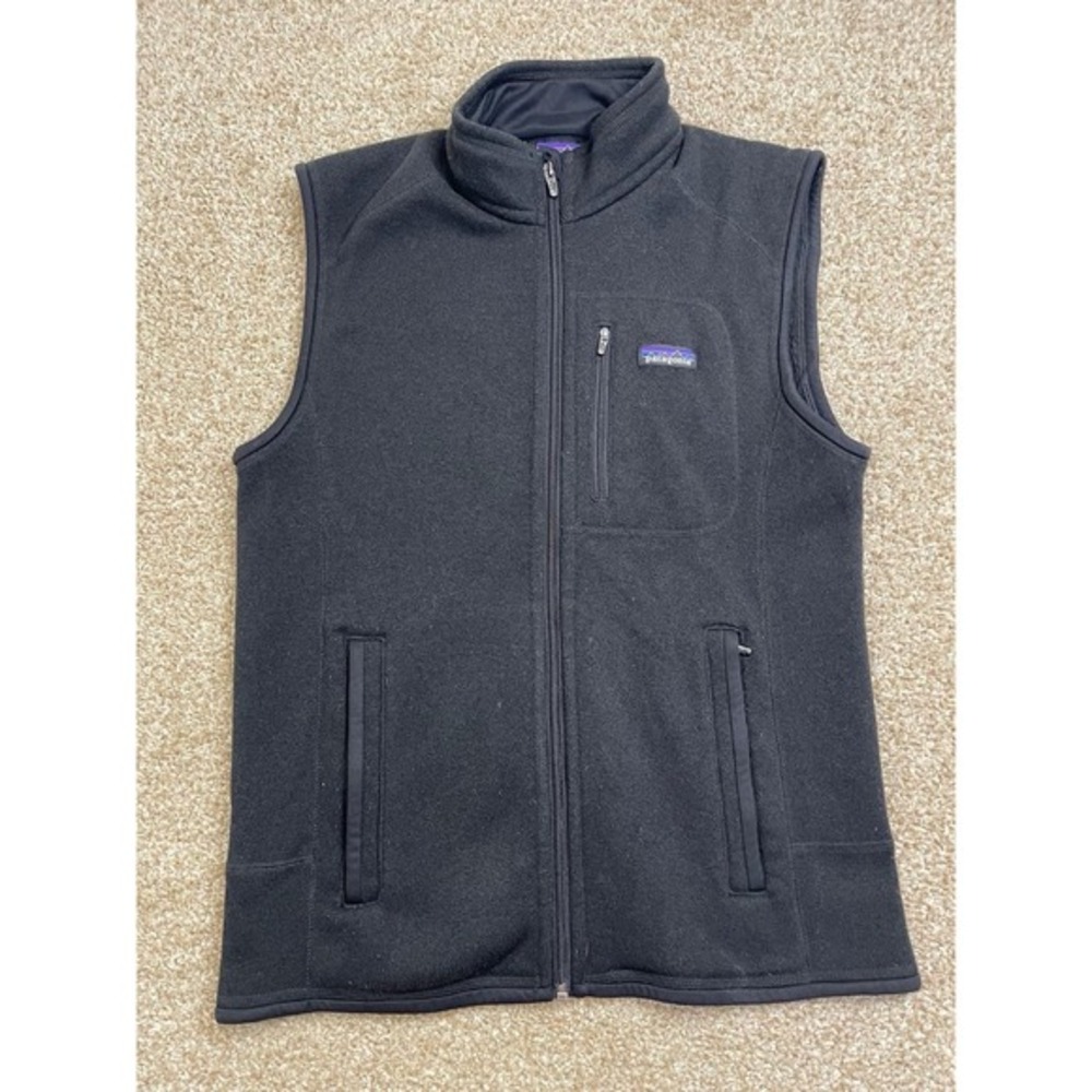 Patagonia‎ Better Sweater Vest Mens Medium Brown Hiking Full Zip Fleece